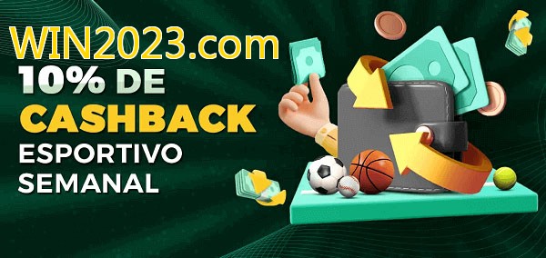 10% de bônus de cashback na WIN2023.com